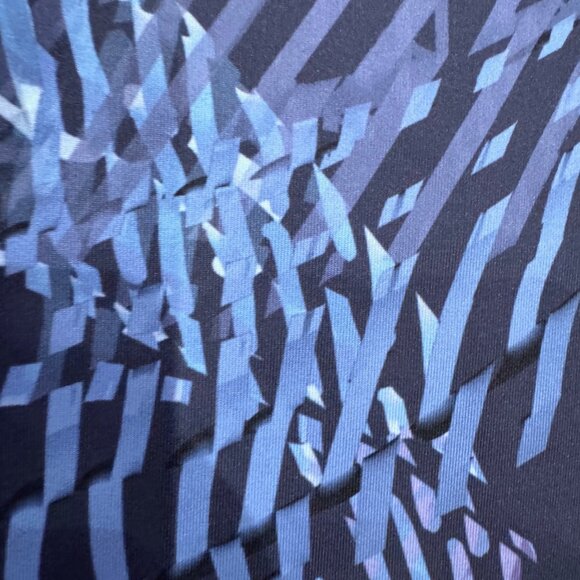 WITH x Peleton Blue Patterned Leggings Size - Picture 4 of 5